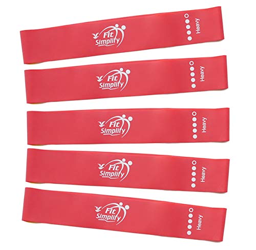 Fit Simplify Exercise Resistance Loop Bands  Set of 5